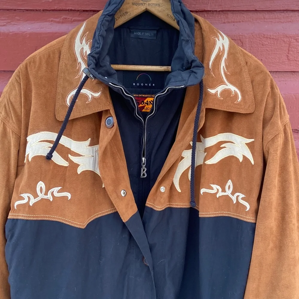 Vintage Bogner Goan Thylmann Western Ski Snowboard Jacket Winter Coat Women's 12 - Picture 2 of 11